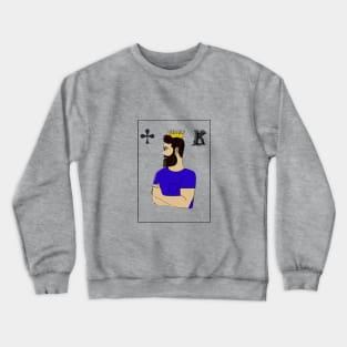 Playing white card King Crewneck Sweatshirt